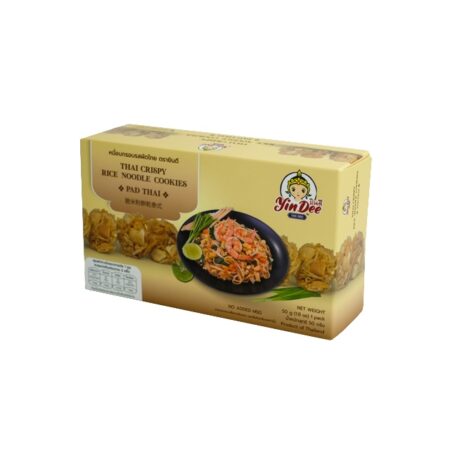 Yindee Brand Thai Crispy Rice Noodle Cookies PAD THAI flavor (net weight 50g)