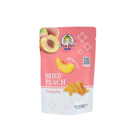 Yindee Brand Dried Peach (net weight 80g)