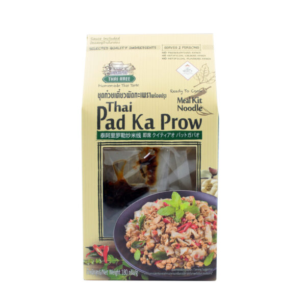 Thai Aree Brand Ready To Cook Meal Kit Noodle Thai Pad Ka Prow - Image 4