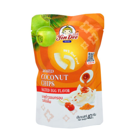 Yindee Brand Roasted Coconut Chips Saltd Egg Flavor (net weight 40g)