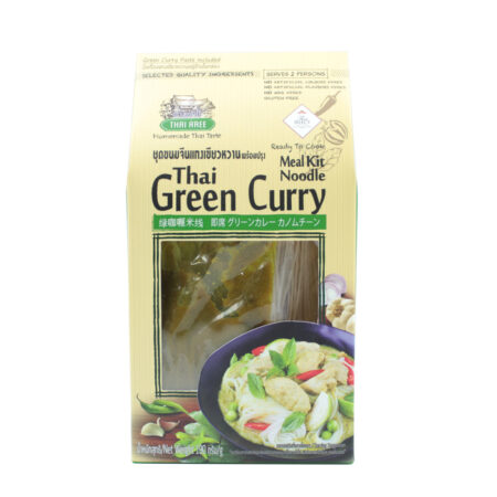 Thai Aree Brand  Ready To Cook Meal Kit Noodle Thai Green Curry