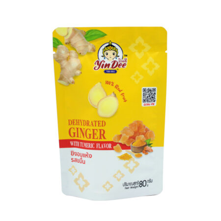 Yindee Brand Dehydrated Ginger Tumeric Flavor (net weight 80g)